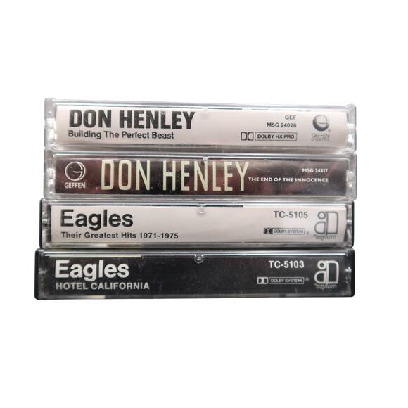 Eagles / Don Henley Audio Cassette Set of 4 Untested Vintage Classic Rock - Picture 1 of 11